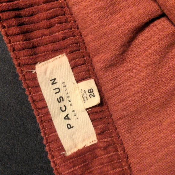 Burgundy Corduroy Skirt - Picture 3 of 6